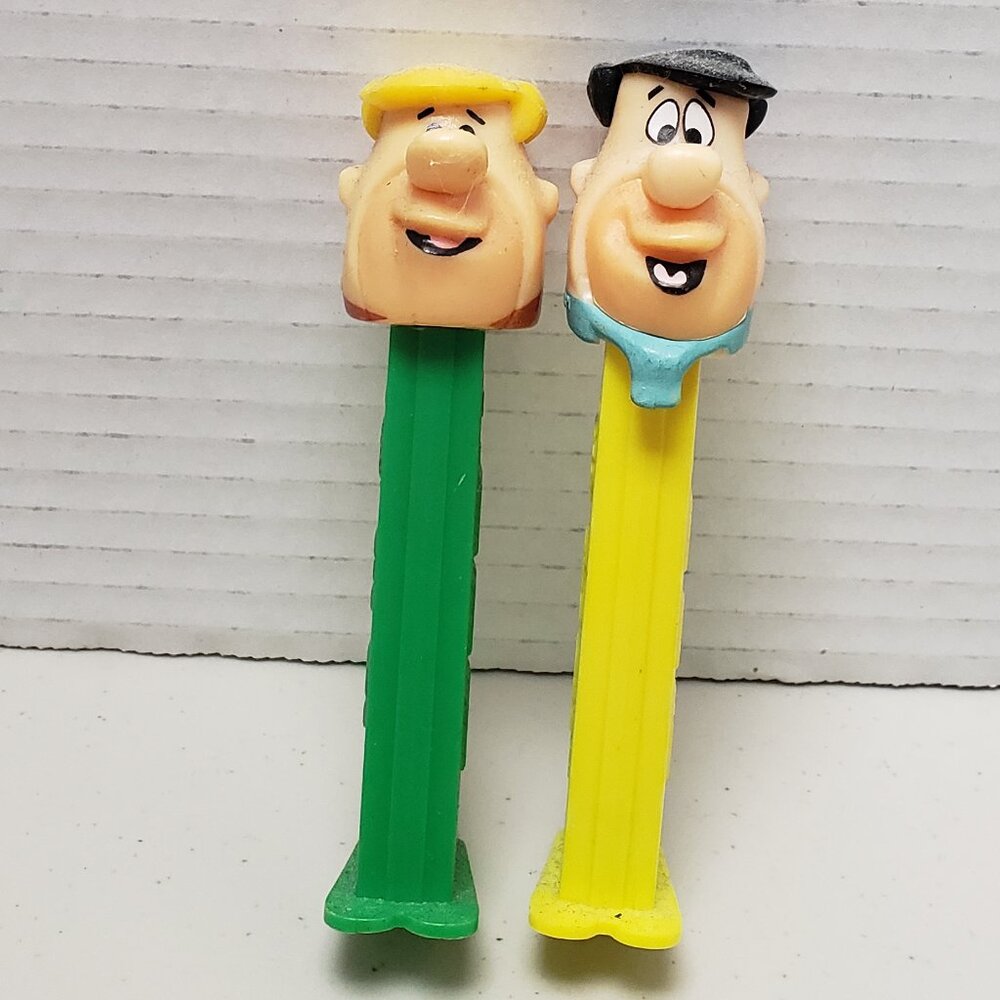 Pez Dispensers: The Flintstones Fred & Barney